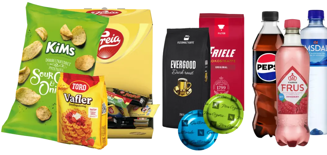 Forskjellige kaffemaskiner og filtere